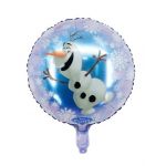 Balon folie rotund, print Olaf, 45 cm, Engros