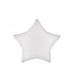 Balon folie rotund, Stea Alb, 45 cm, Engros