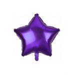Balon folie rotund, Stea Mov, 45 cm, Engros