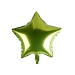 Balon folie rotund, Stea Verde, 45 cm, Engros