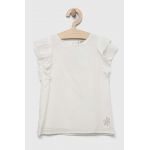 Birba&Trybeyond bluza de bumbac pentru copii culoarea alb, neted