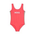 BOSS costum de baie dintr-o bucată pentru copii culoarea rosu