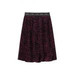 Michael Kors fusta fete culoarea negru, midi, drept