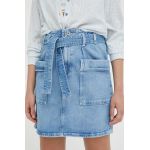 Mustang fusta jeans mini, drept