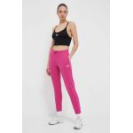 Reebok pantaloni de trening culoarea roz, neted