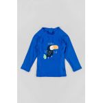 zippy longsleeve de baie pentru copii culoarea albastru marin