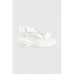 Buffalo sandale Classic Snd femei, culoarea alb, cu platforma, 1533301