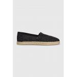 Toms espadrile Alpargata Rope culoarea negru, 10019818