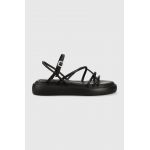 Vagabond Shoemakers sandale de piele Blenda femei, culoarea negru, cu platforma, 5519.801.20