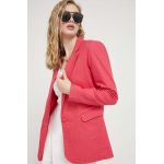 Abercrombie & Fitch sacou de in culoarea roz, un singur rand de nasturi, neted