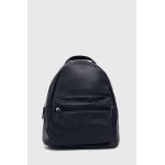 Answear Lab ghiozdan de piele femei, culoarea albastru marin, mic, neted