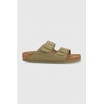 Birkenstock papuci Arizona Rivet Logo femei, culoarea verde, 1024065 1024065-Khaki