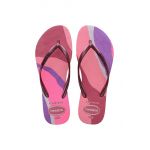 Havaianas slapi SLIM PALETTE femei, culoarea roz, cu toc plat, 4145766.1750