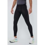 Hummel leggins de antrenament Topaz culoarea negru, cu imprimeu