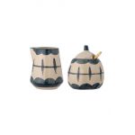 Bloomingville recipient zahăr și lapte Allium 2-pack