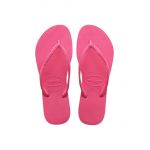 Havaianas slapi SLIM femei, culoarea roz, cu toc plat, 4000030.1766