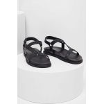 Answear Lab sandale de piele femei, culoarea negru
