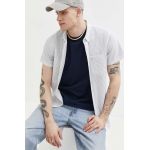 Hollister Co. camasa barbati, culoarea verde, cu guler button-down, regular