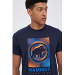 Mammut tricou sport Trovat culoarea albastru marin, cu imprimeu