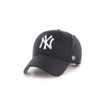 47brand șapcă din amestec de lână MLB New York Yankees culoarea negru, cu imprimeu