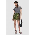 AllSaints fusta culoarea verde, mini, drept