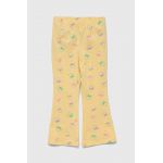 GAP pantaloni copii culoarea galben, modelator