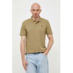 Lyle & Scott polo de bumbac culoarea verde, neted