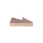 Manebi espadrile din piele întoarsă Double Sole Espadrilles culoarea maro, cu platformă K 1.9 D0