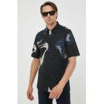 G-Star Raw camasa barbati, culoarea negru, regular
