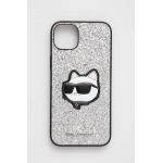 Karl Lagerfeld etui pentru telefon iPhone 14 Plus 6,7" culoarea argintiu