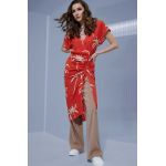 Answear Lab rochie culoarea rosu, midi, mulata