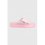 Chiara Ferragni papuci CF3150_012 femei, culoarea roz, cu platforma, CF PLATFORM SLIDER