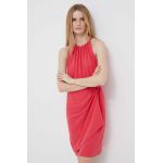 Dkny rochie culoarea roz, mini, drept