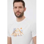 Mammut tricou sport Mountain Fujiyama culoarea alb, cu imprimeu