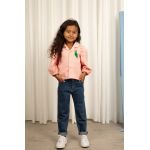 Mini Rodini camasa de bumbac pentru copii culoarea roz