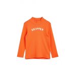 Mini Rodini longsleeve copii culoarea rosu, cu imprimeu