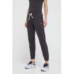 Puma pantaloni de trening din bumbac culoarea gri, neted