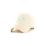47brand șapcă din amestec de lana MLB Oakland Athletics culoarea bej, cu imprimeu
