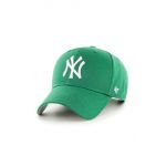 47brand sapca MLB New York Yankees culoarea verde, cu imprimeu