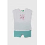 United Colors of Benetton compleu copii culoarea turcoaz