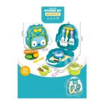 RUCSAC DIN BUMBAC CU UTENSILE DE BUCĂTĂRIE 24 BUC Engros