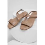 Answear Lab sandale de piele femei, culoarea bej