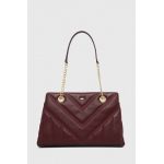 Dkny poseta de piele culoarea bordo
