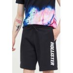 Hollister Co. pantaloni scurti barbati, culoarea negru
