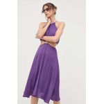 Morgan rochie culoarea violet, mini, evazati