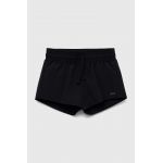 Abercrombie & Fitch pantaloni scurti copii culoarea negru, neted, talie reglabila