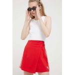 adidas Originals fustă culoarea roșu, mini, drept IC5477-red