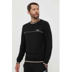 BOSS bluză lounge culoarea negru, cu imprimeu