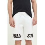 Hollister Co. pantaloni scurti barbati, culoarea alb