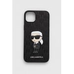 Karl Lagerfeld Husă pentru telefon iPhone 14 Plus 6.7" culoarea negru